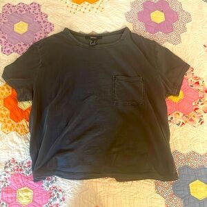 Forever 21 Dark Grey Baby Tee
